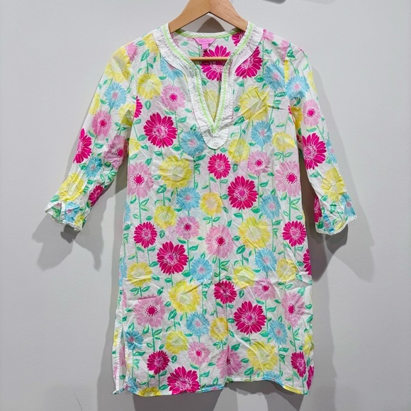 Lilly Pulitzer Floral Tunic Swim Coverup Tunic‎ Size S - Picture 1 of 7